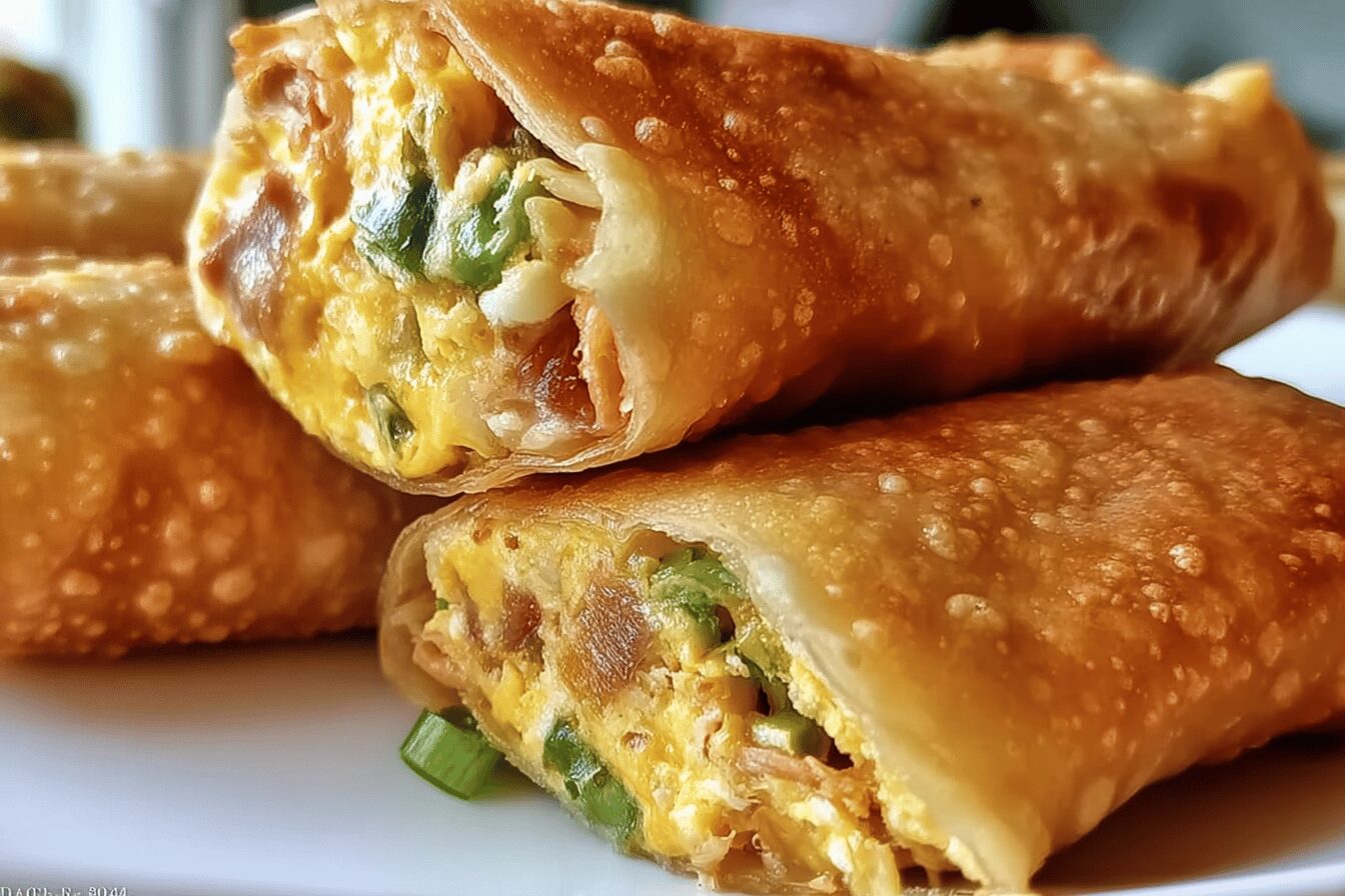 Chicken Jalapeno Popper Egg Rolls