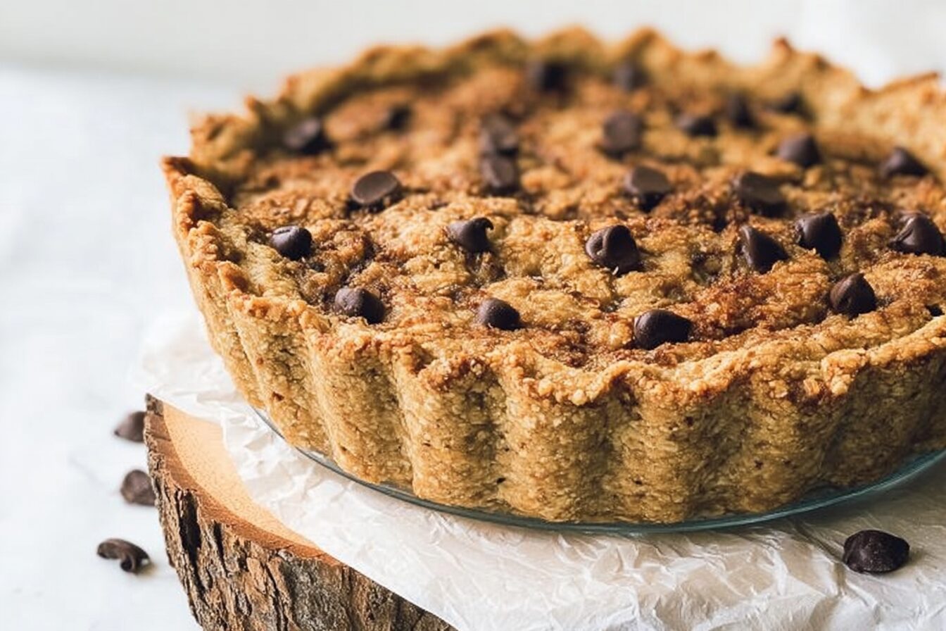 Chocolate Chip Cookie Vegan Pie