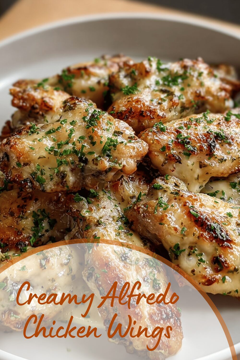 Creamy Alfredo Chicken Wings