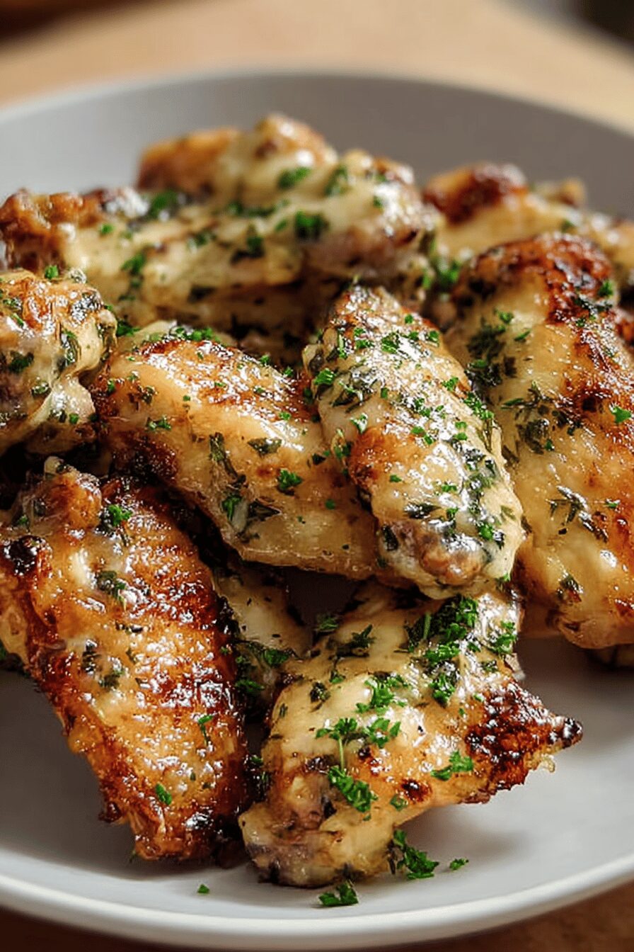 Creamy Alfredo Chicken Wings