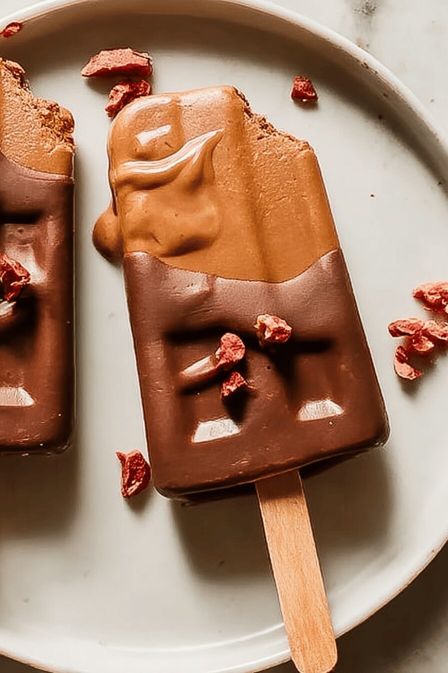 Creamy Chocolate Popsicles