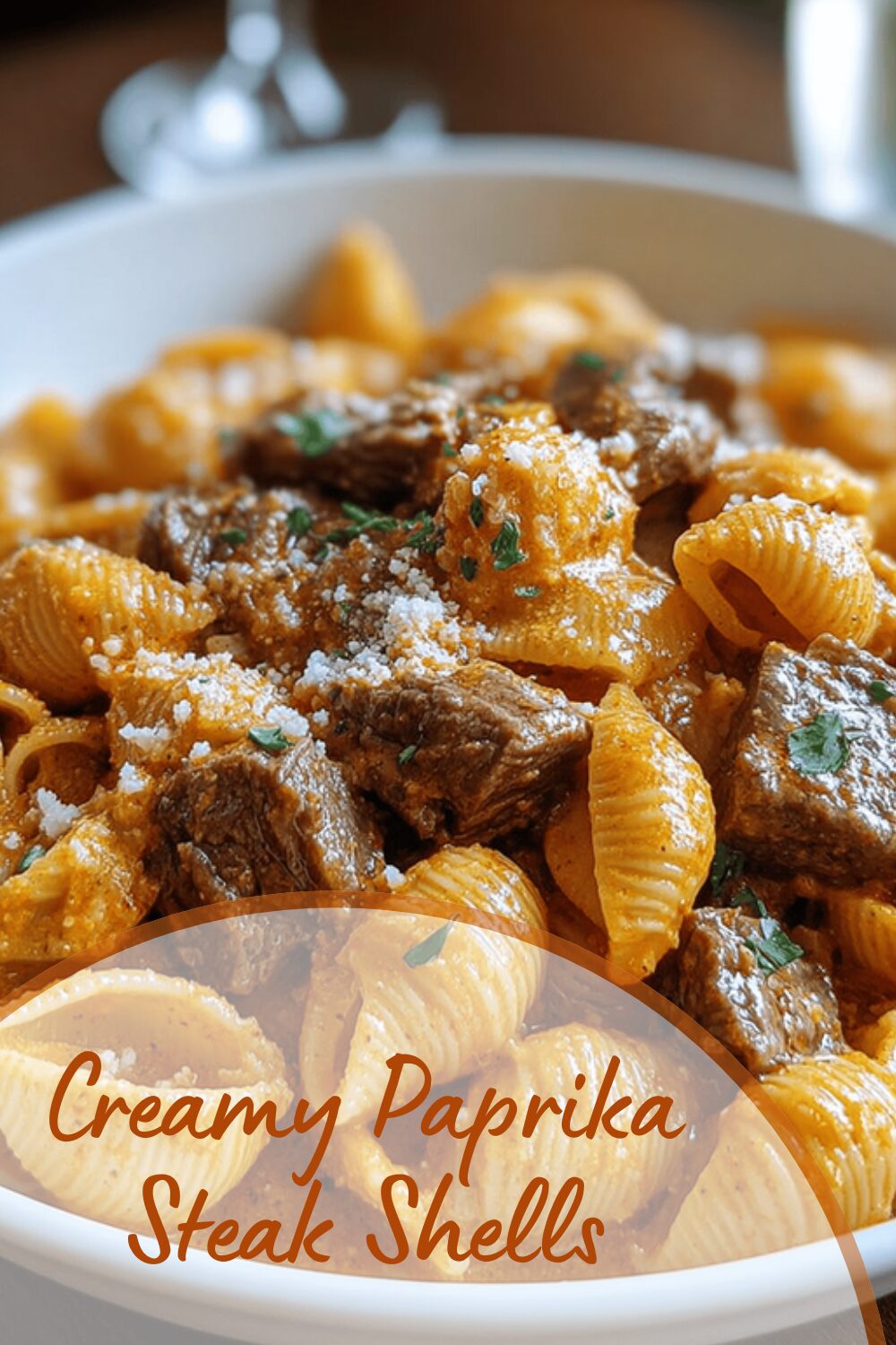 Creamy Paprika Steak Shells