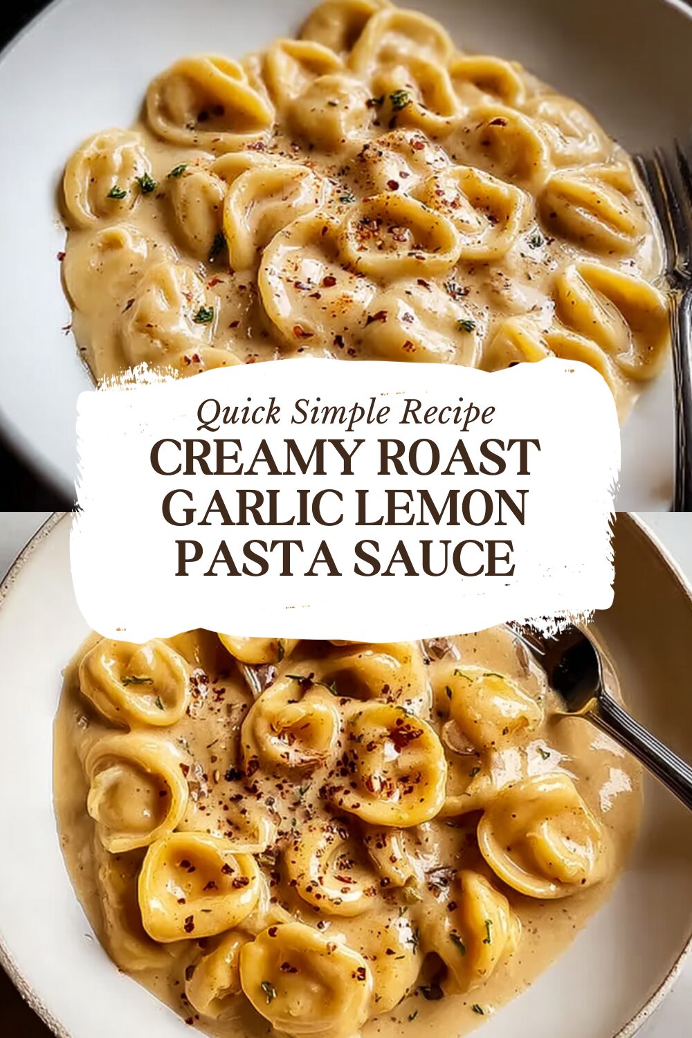 Creamy Roast Garlic Lemon Pasta Sauce