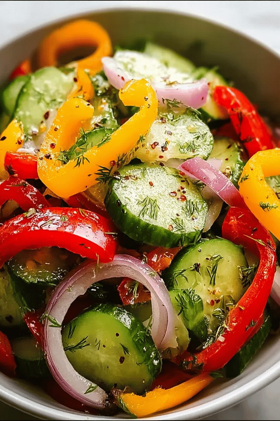 Cucumber Sweet Pepper Salad