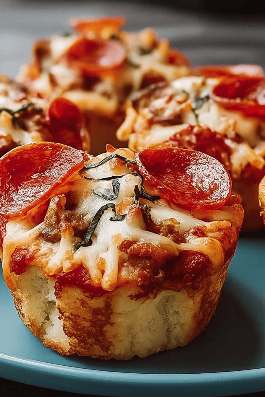 Deep Dish Pizza Cupcakes