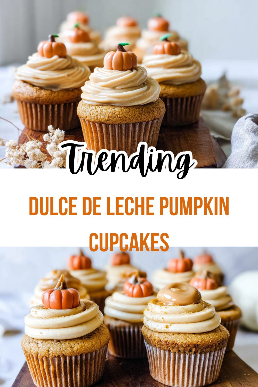 Dulce De Leche Pumpkin Cupcakes