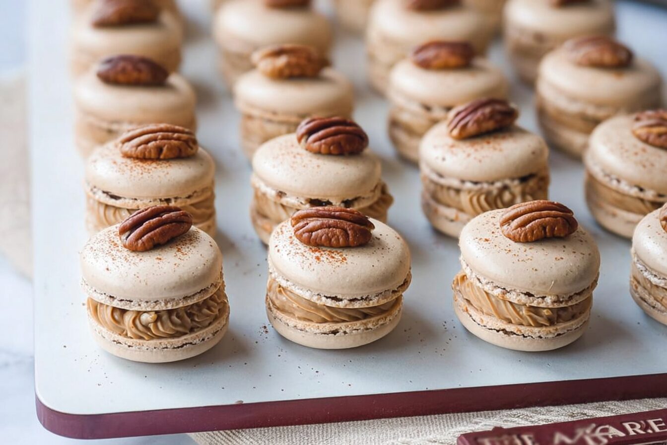 Dulce De Leche Walnut Macarons