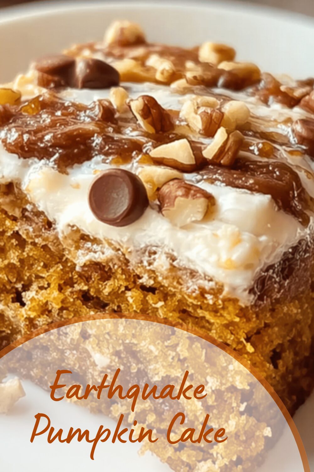 Earthquake Pumpkin Cake