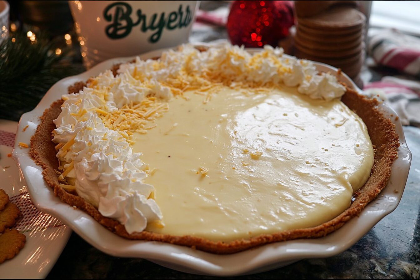 Eggnog Custard Pie