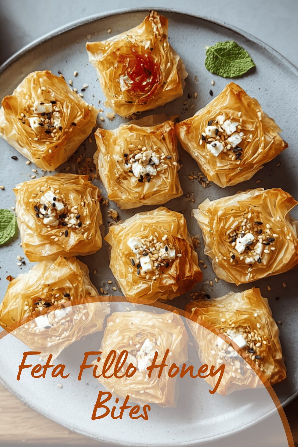 Feta Fillo Honey Bites