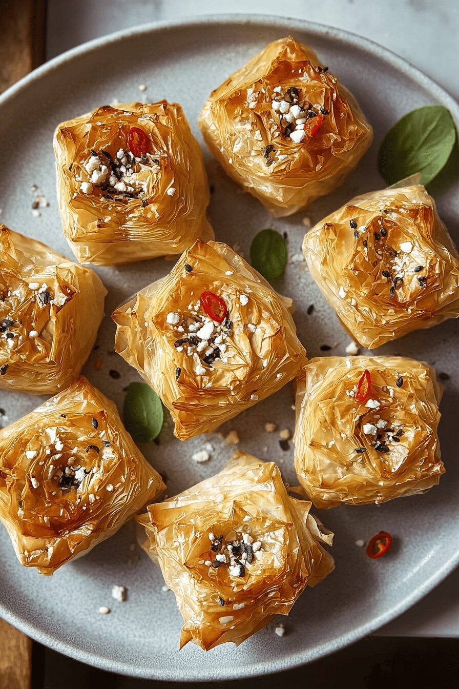 Feta Fillo Honey Bites