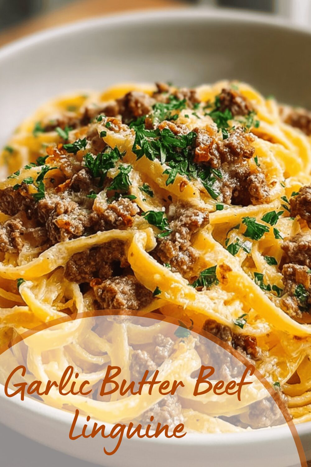 Garlic Butter Beef Linguine