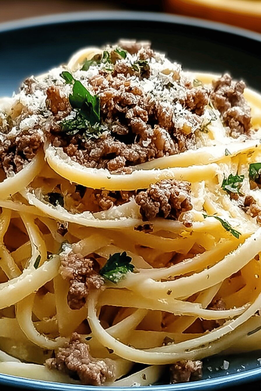Garlic Butter Linguine Beef