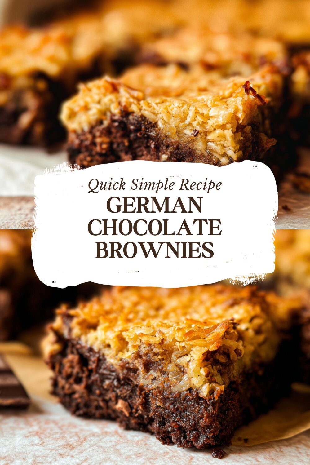 German Chocolate Brownies
