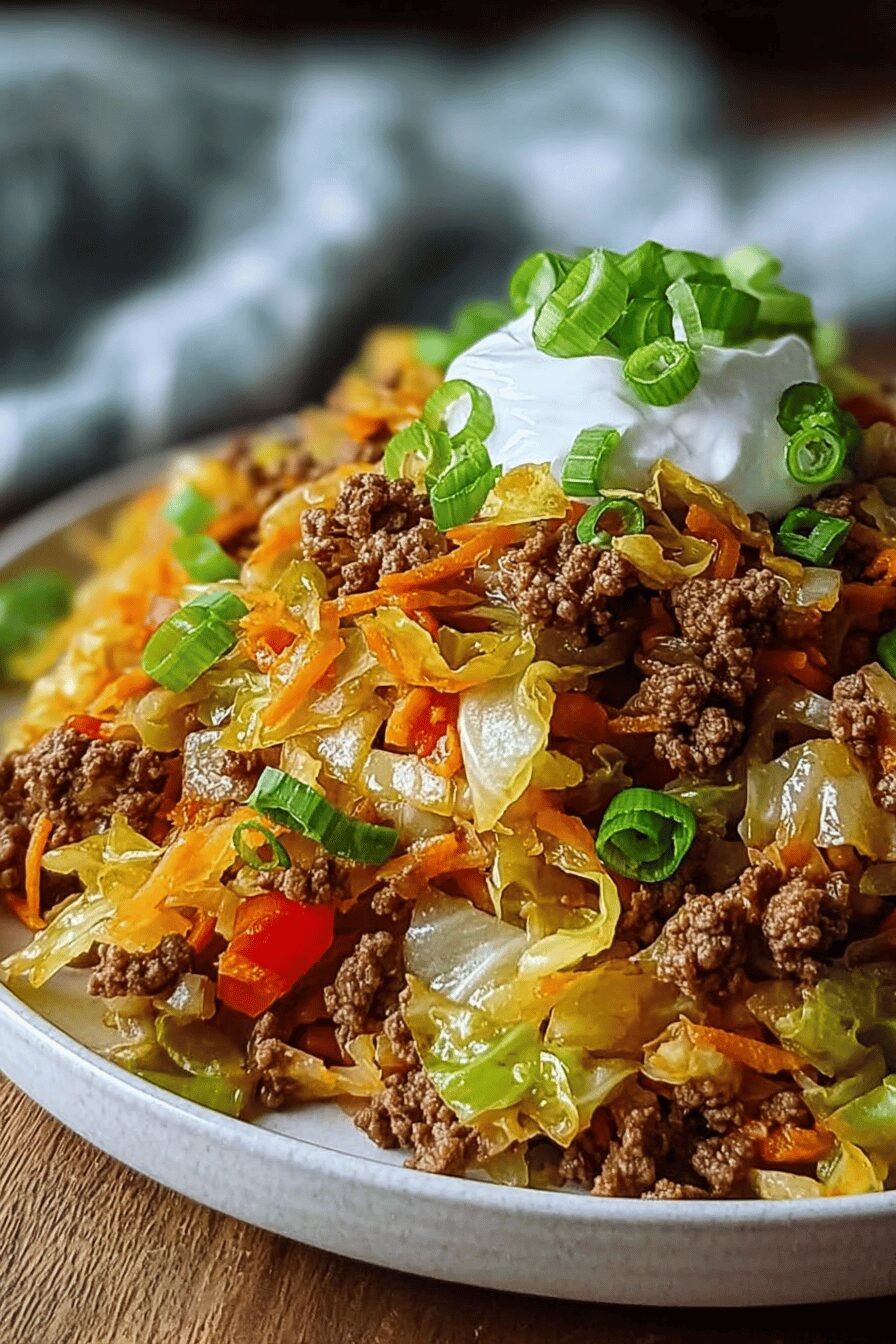 Ground Beef Taco Cabbage