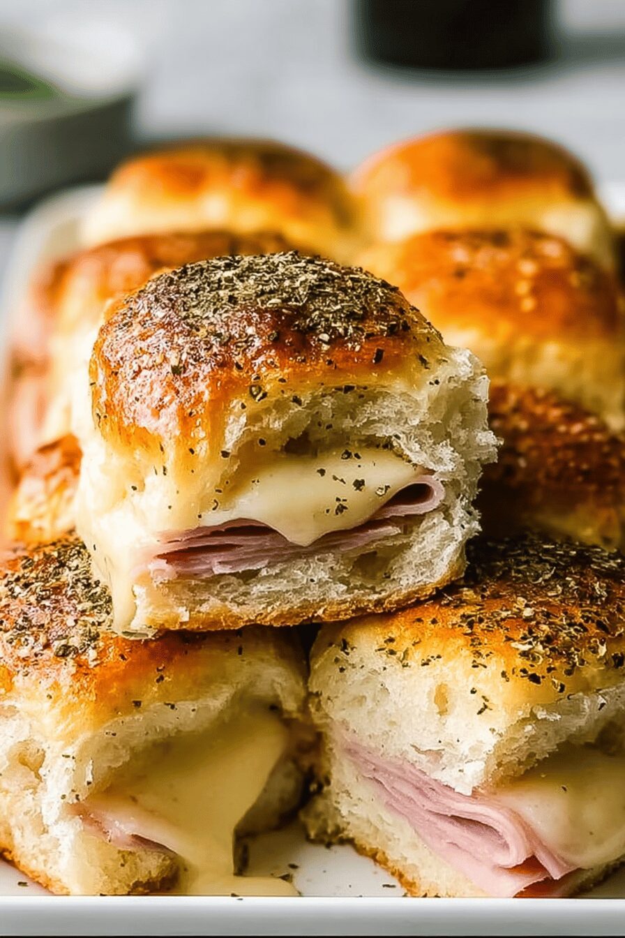 Ham Cheese Hawaiian Sliders
