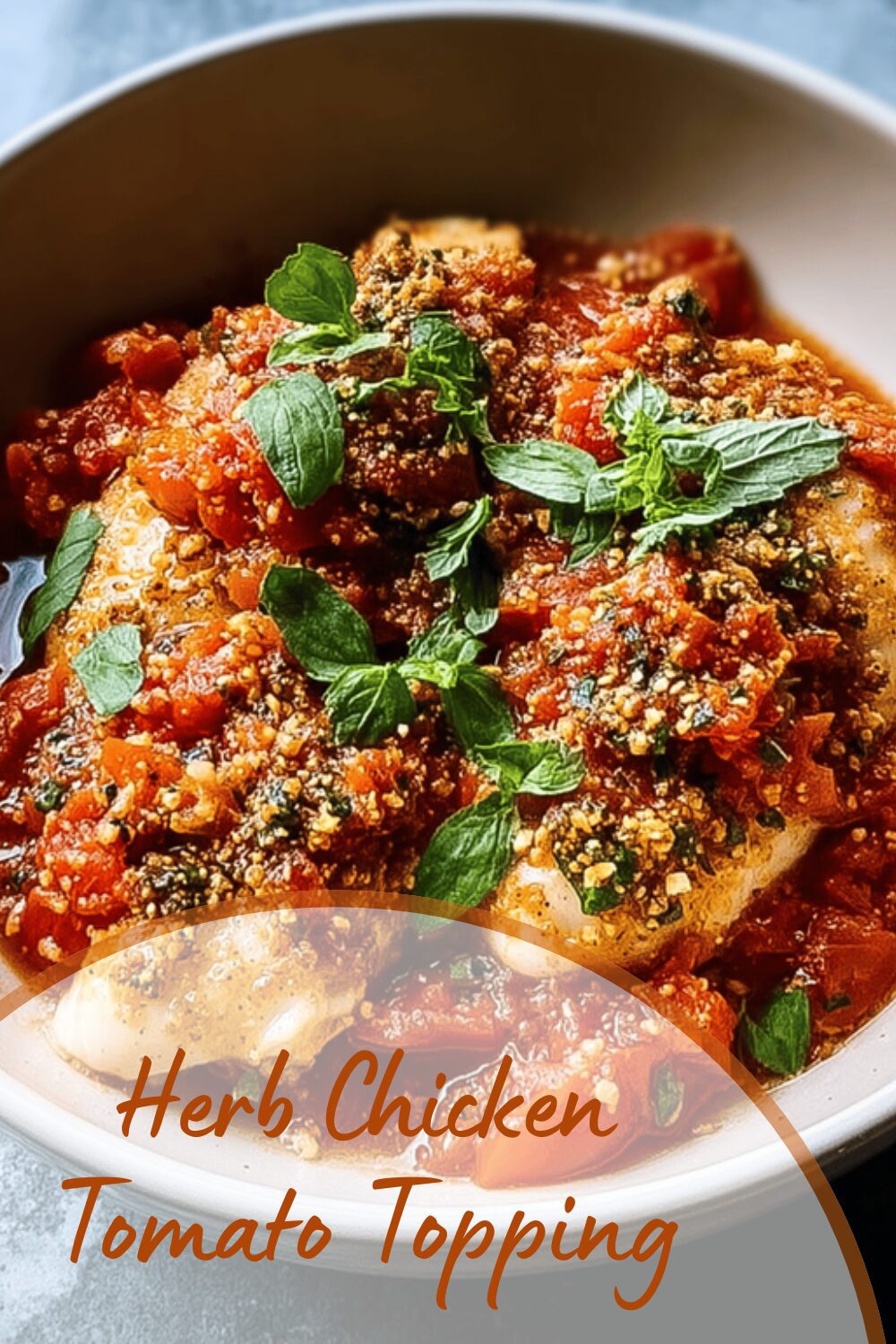 Herb Chicken Tomato Topping