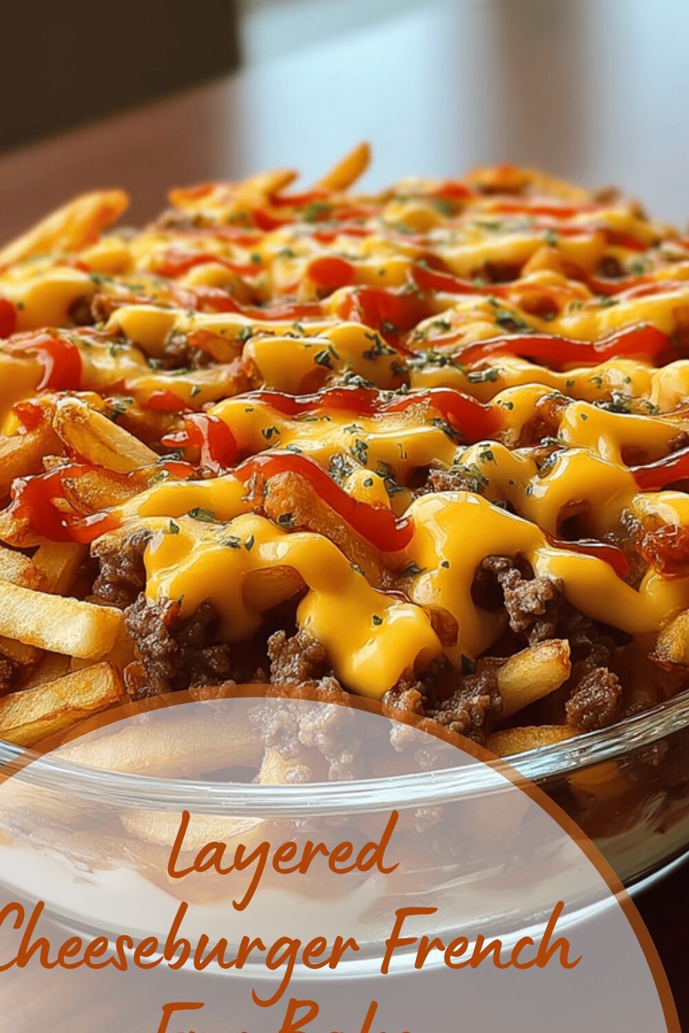 Layered Cheeseburger French Fry Bake