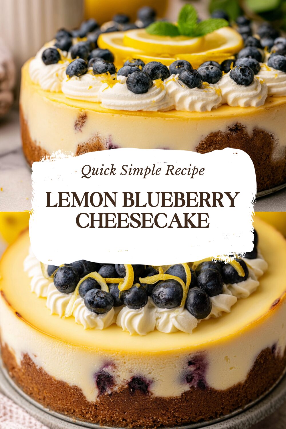 Lemon Blueberry Cheesecake