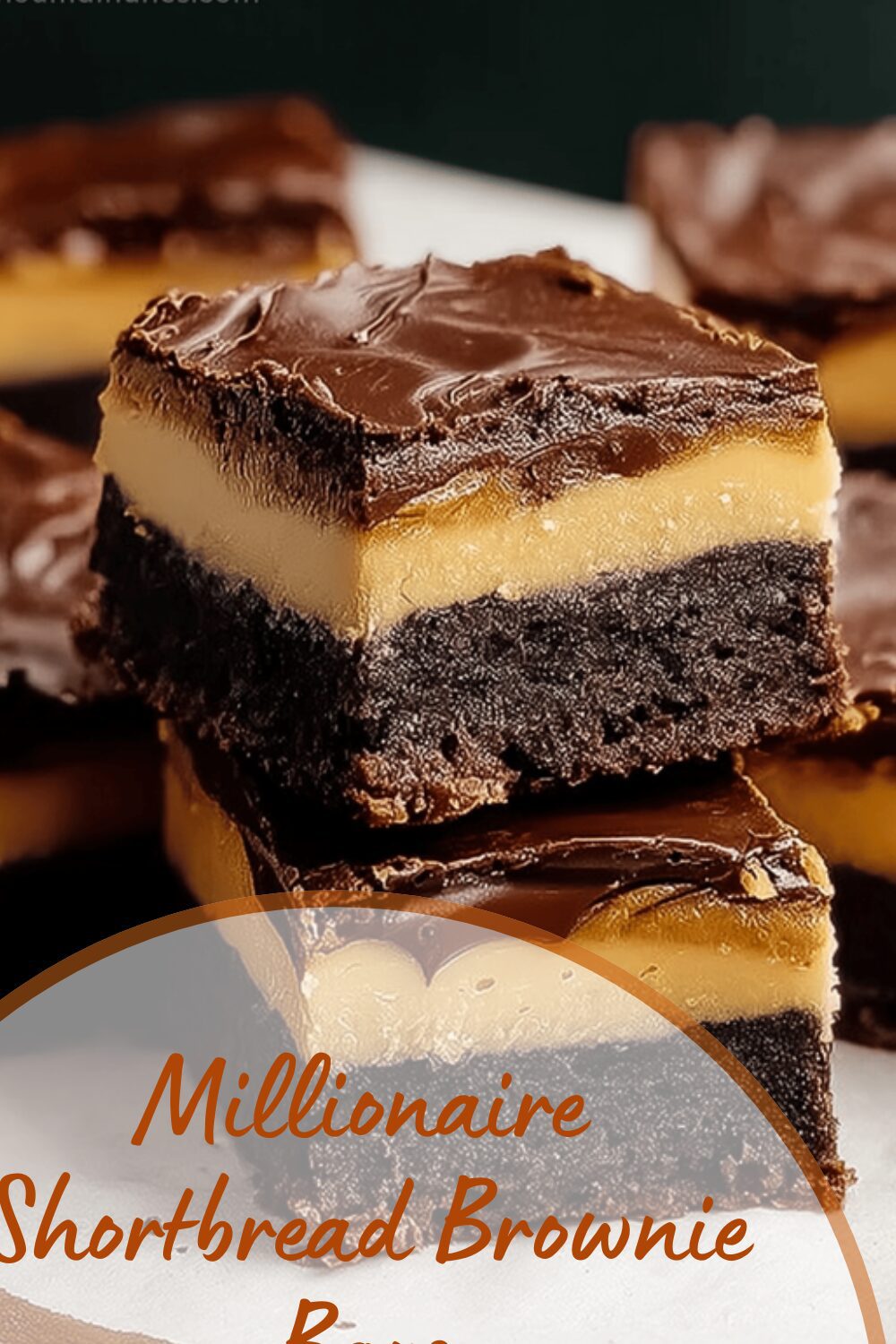 Millionaire Shortbread Brownie Bars