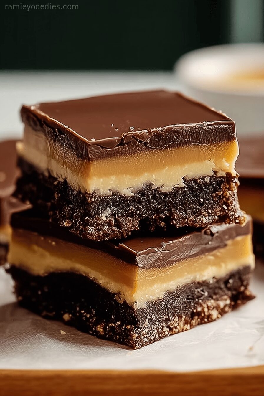 Millionaire Shortbread Brownie Bars