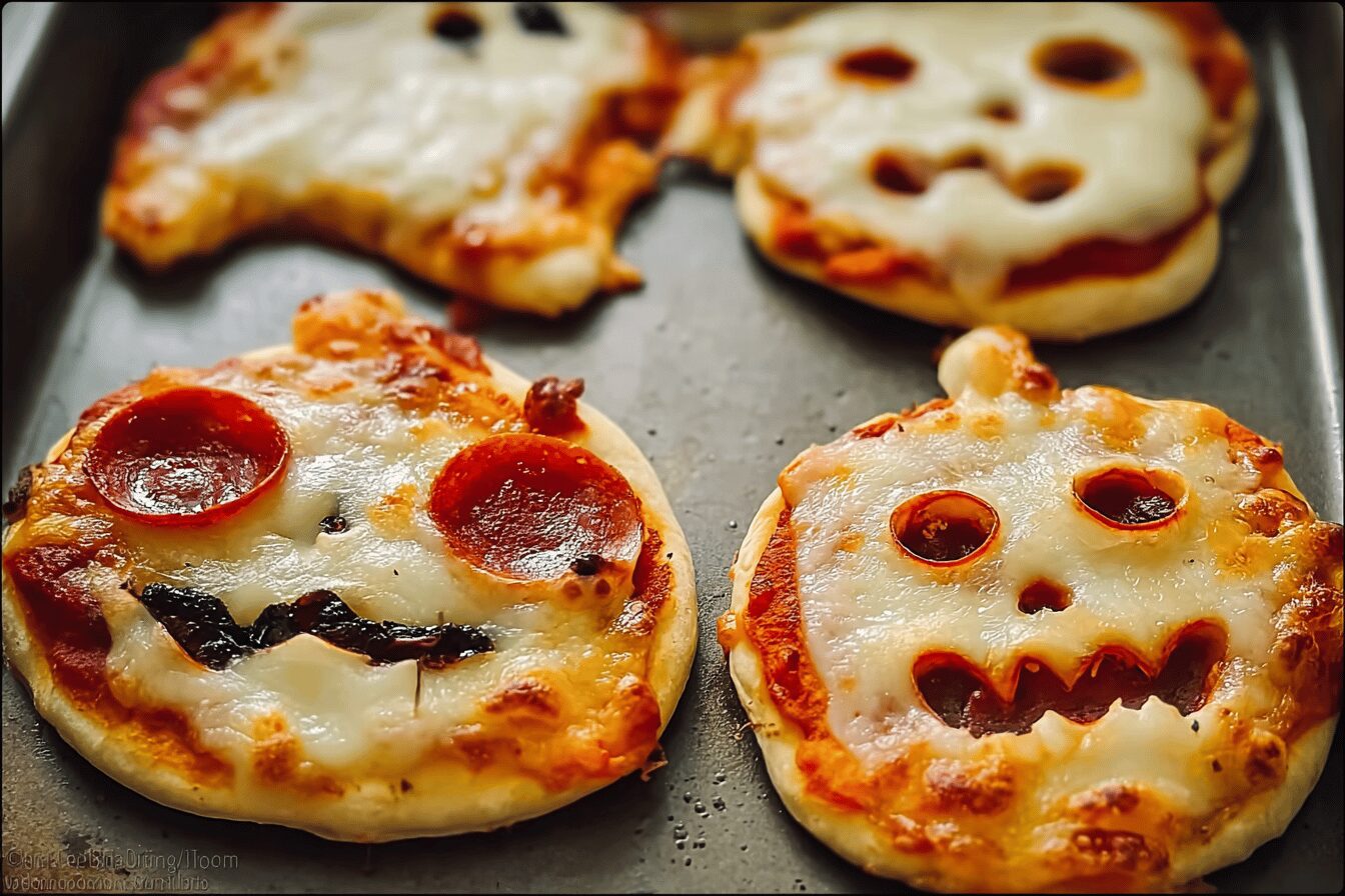 Mini Halloween Pizza
