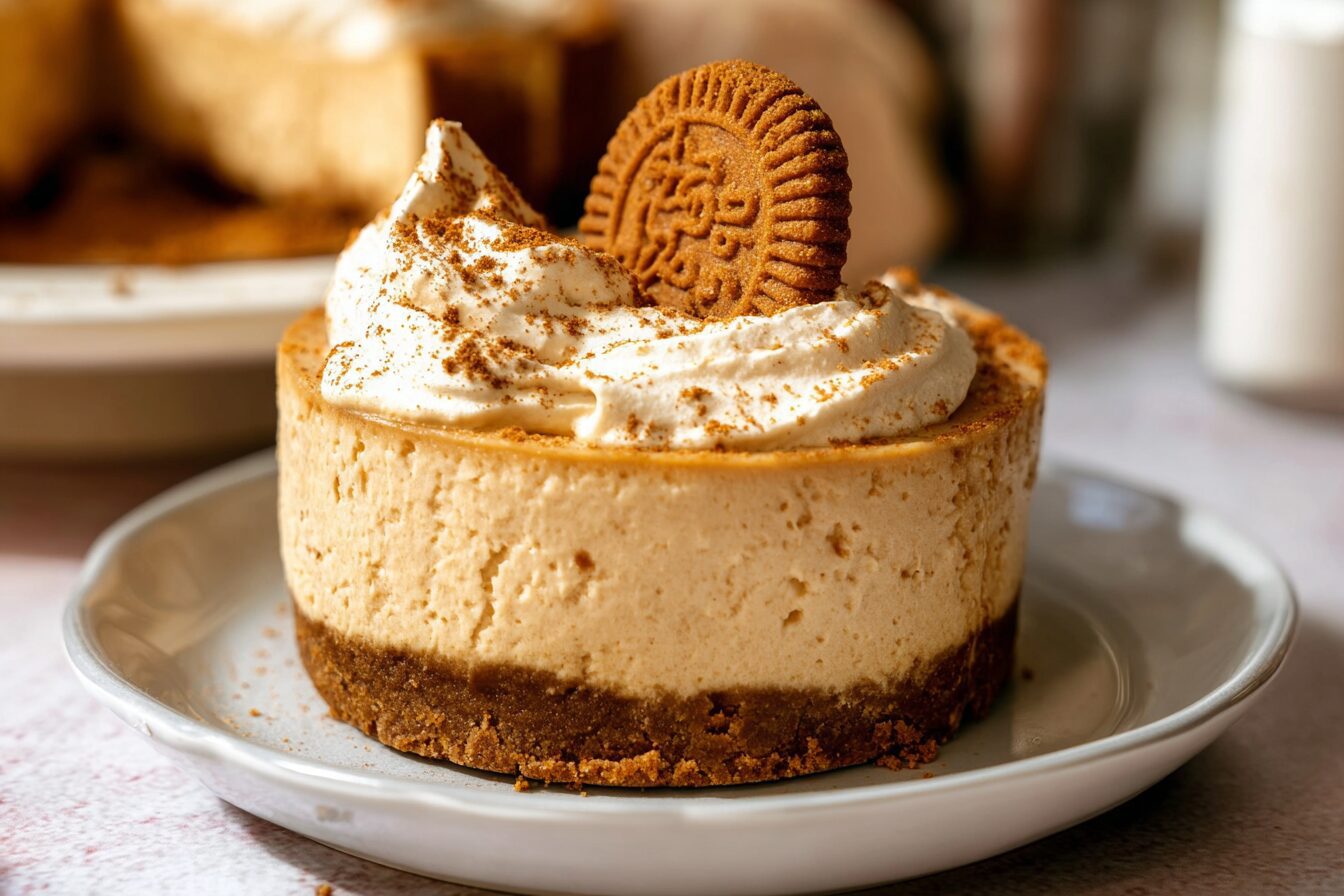 No Bake Biscoff Cheesecake
