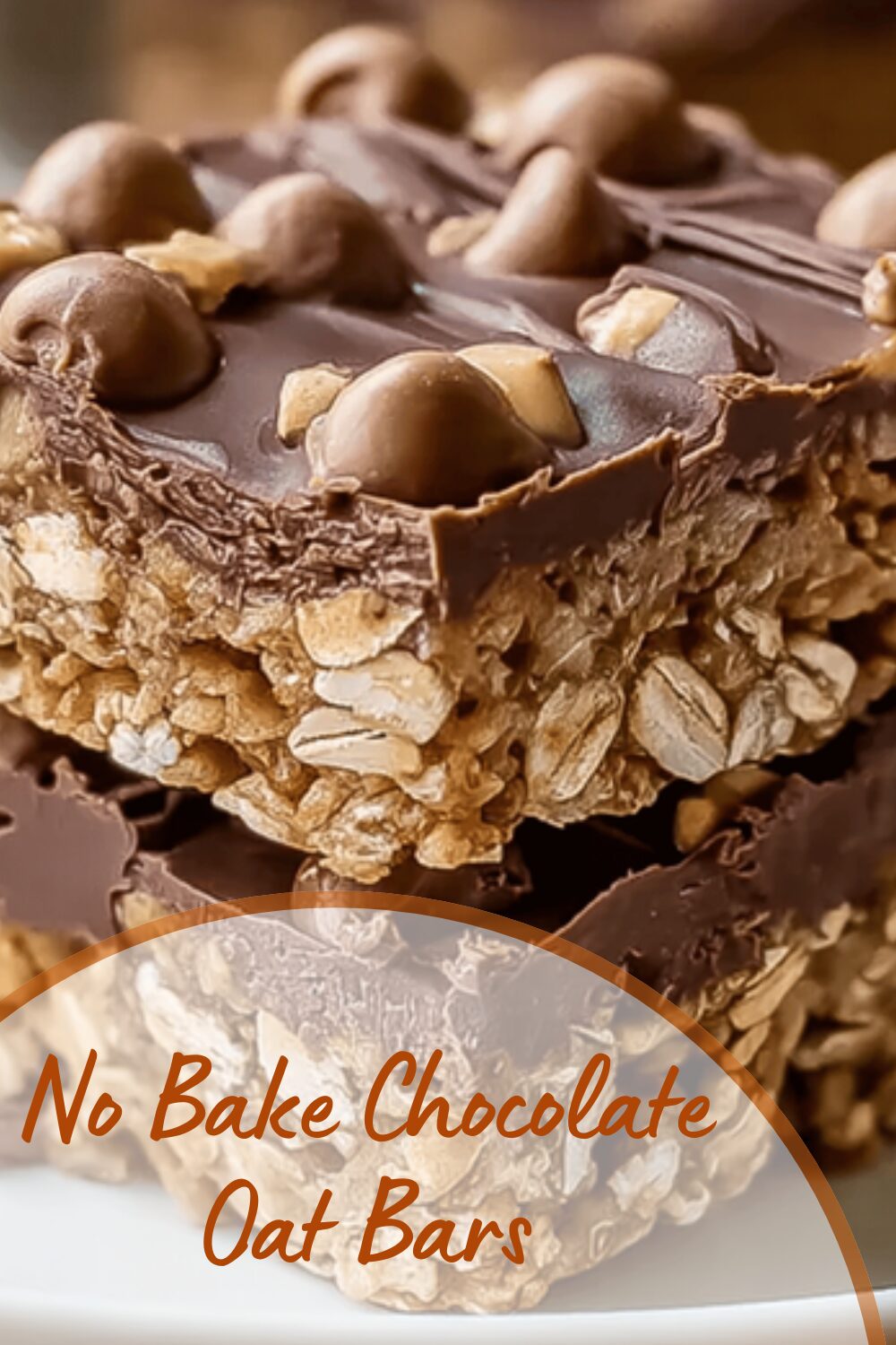 No Bake Chocolate Oat Bars