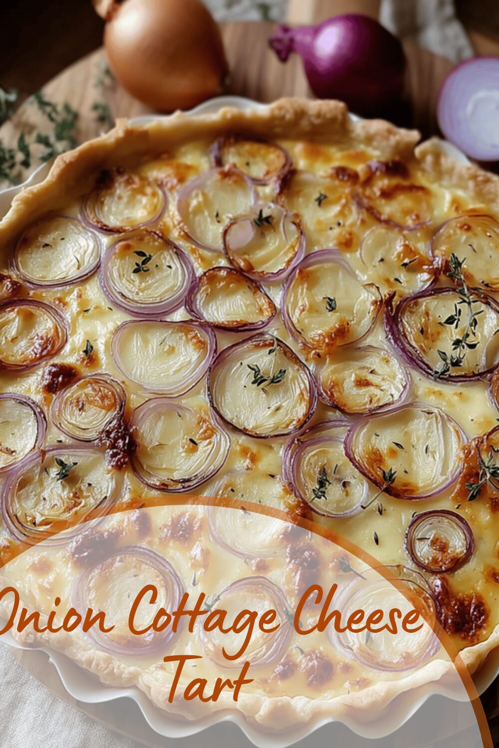 Onion Cottage Cheese Tart