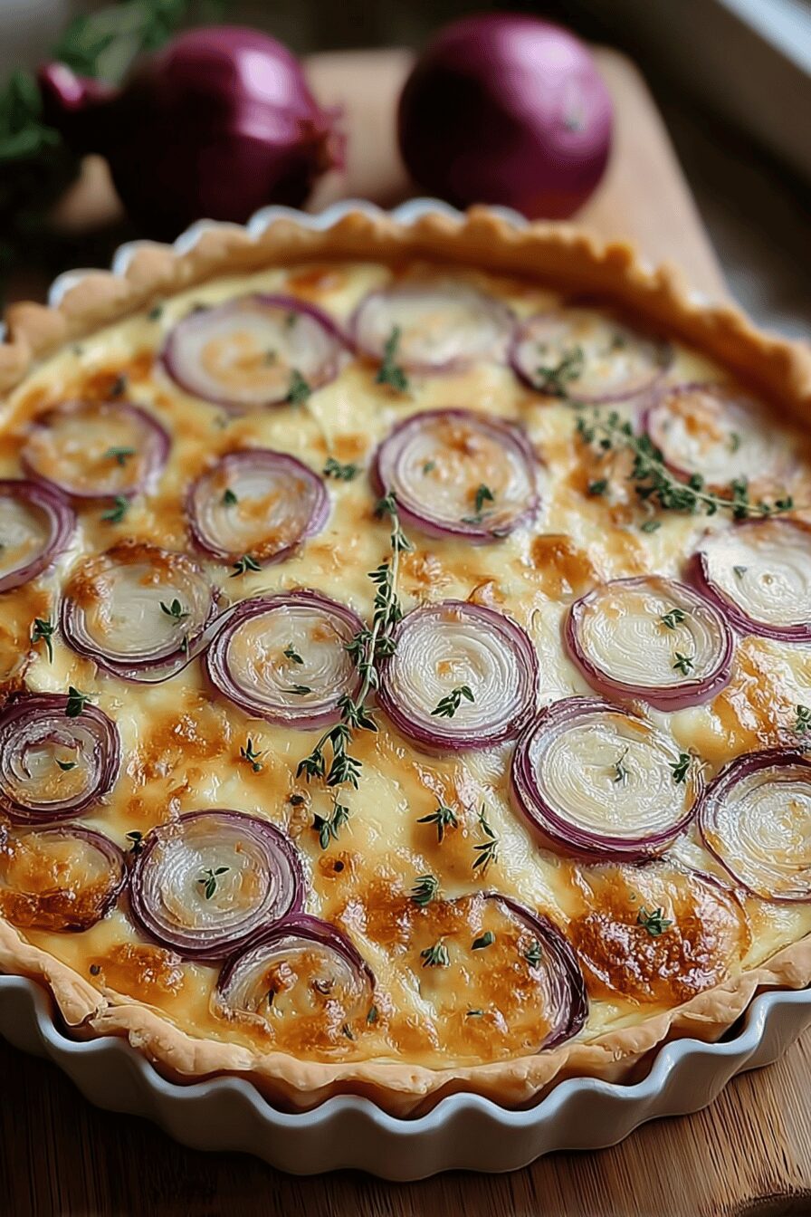 Onion Cottage Cheese Tart