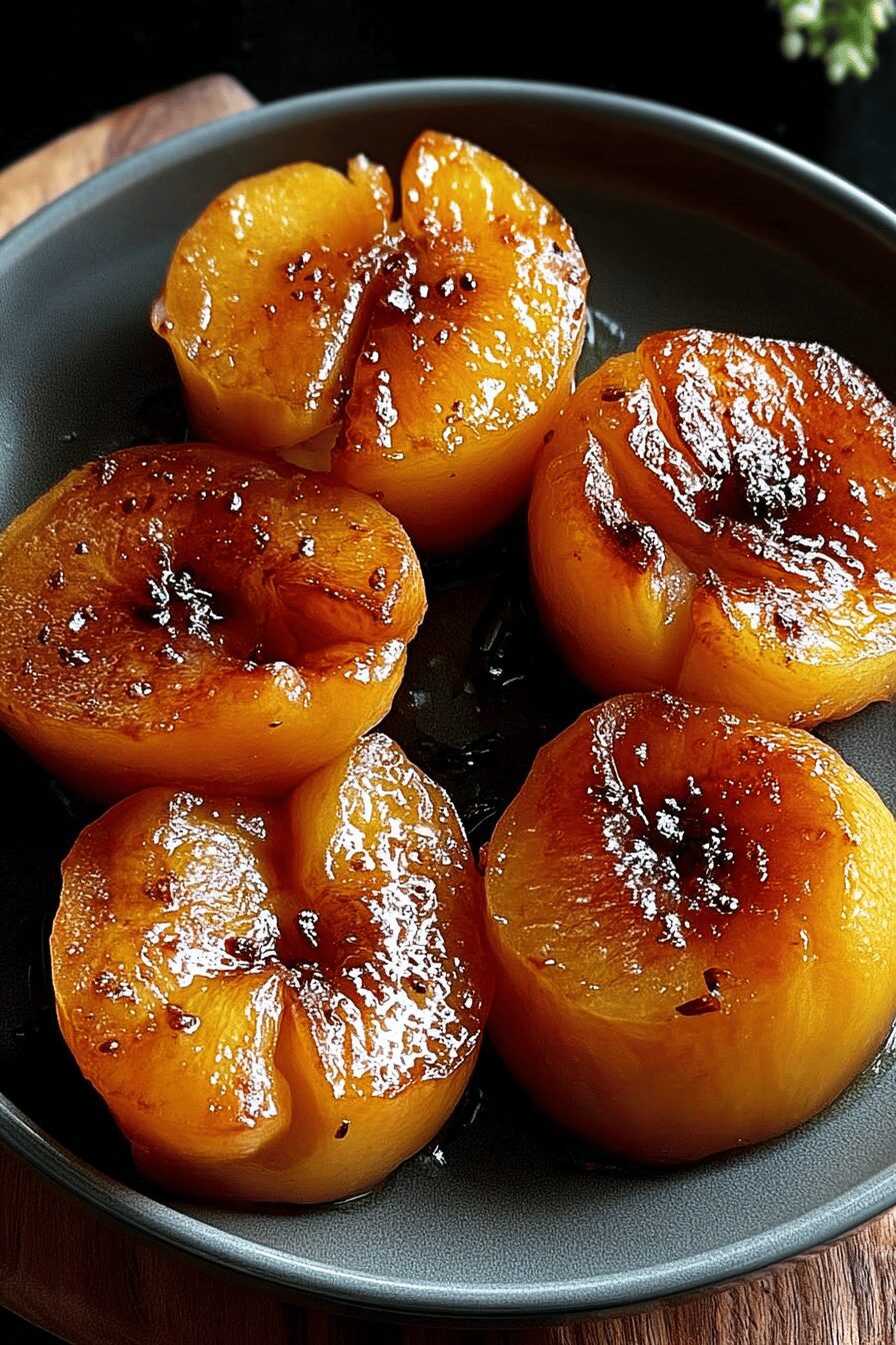 Pan Fried Sweet Peaches