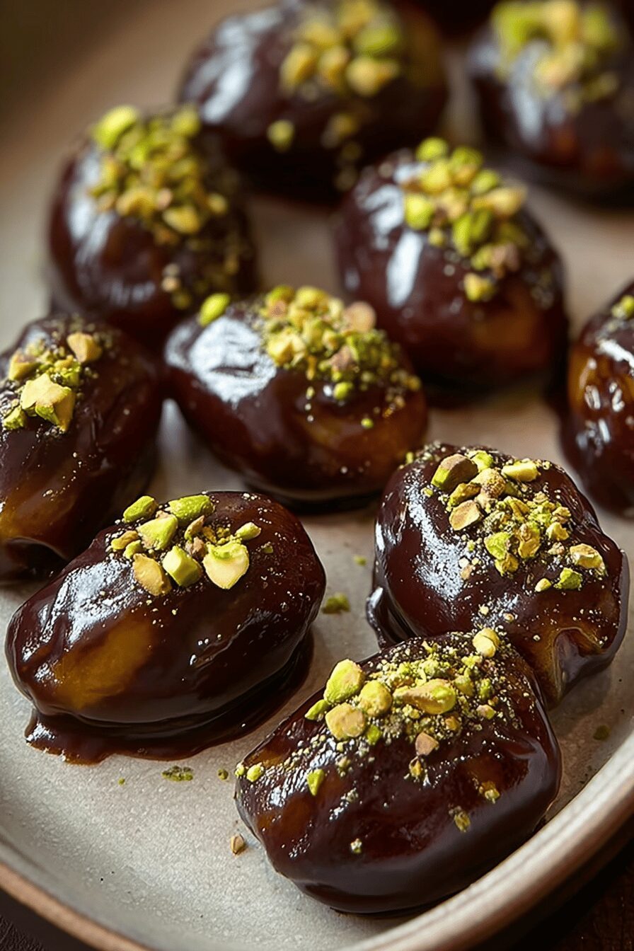 Pistachio Dates Chocolate Pralines