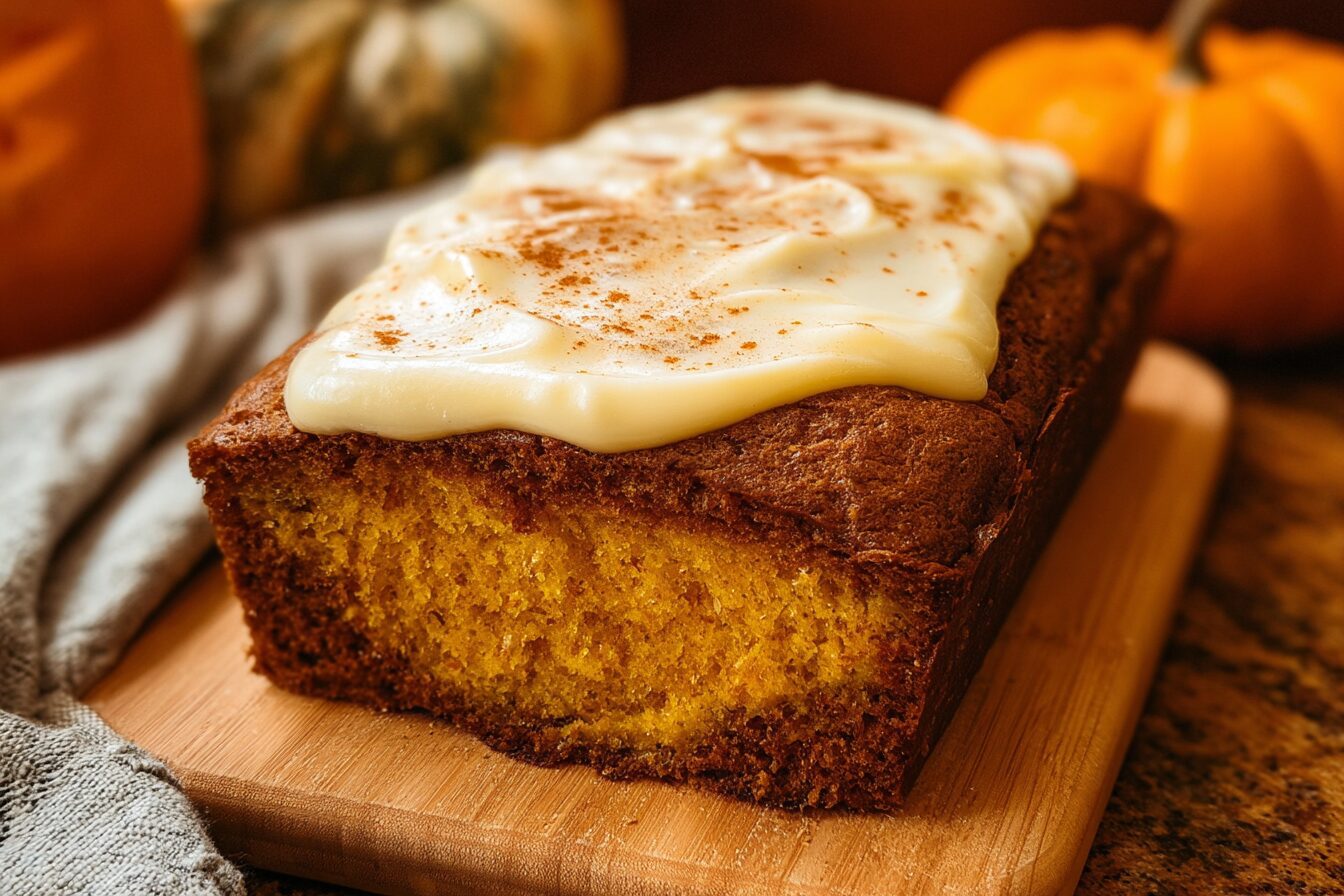 Pumpkin Cream Cheese Bread