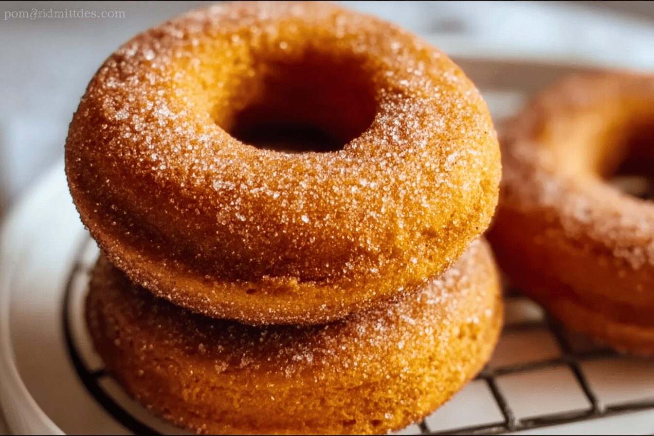 Pumpkin Spice Cake Mix Donuts
