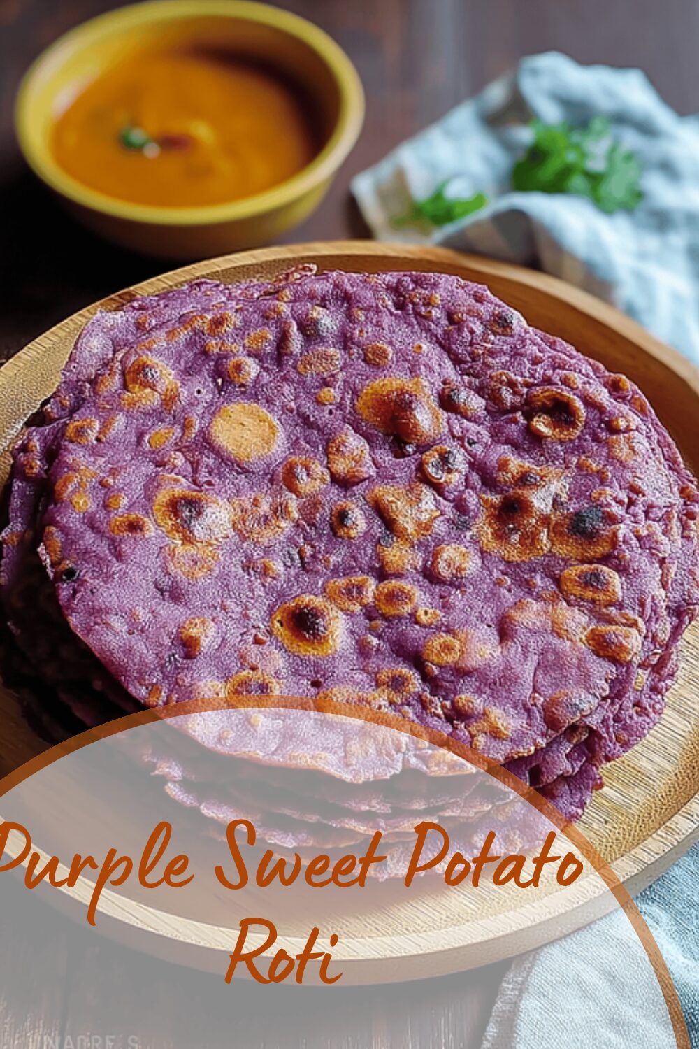 Purple Sweet Potato Roti
