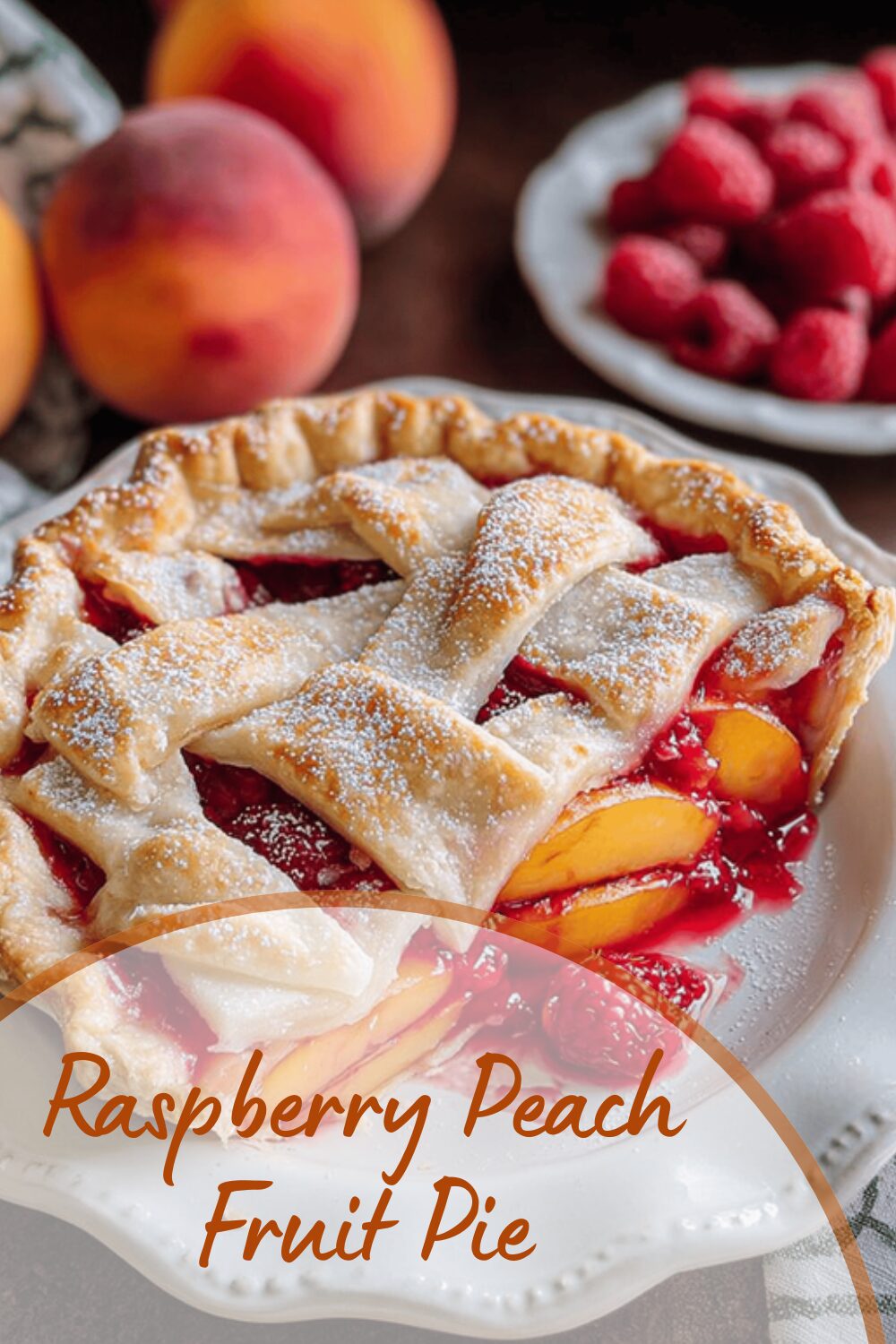 Raspberry Peach Fruit Pie