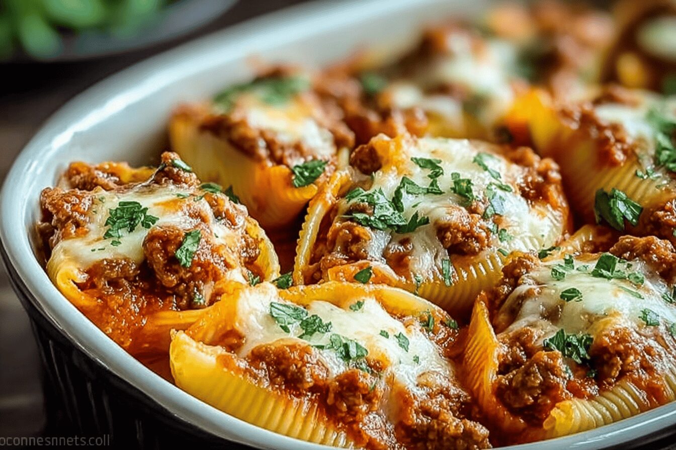 Ricotta Beef Stuffed Shells