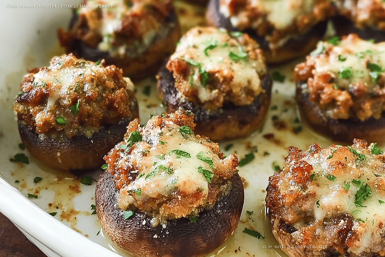Sausage Stuffed Mushrooms