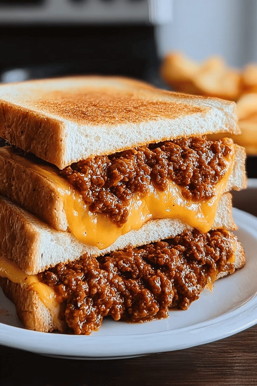 Sloppy Joe Grilled Cheese