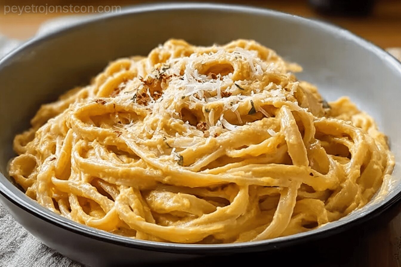 Smoky Pumpkin Fettuccine Alfredo