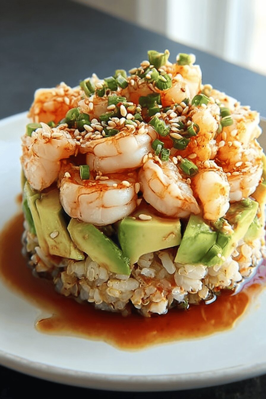 Spicy California Shrimp Stack
