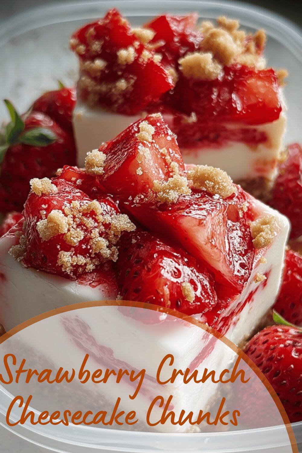 Strawberry Crunch Cheesecake Chunks