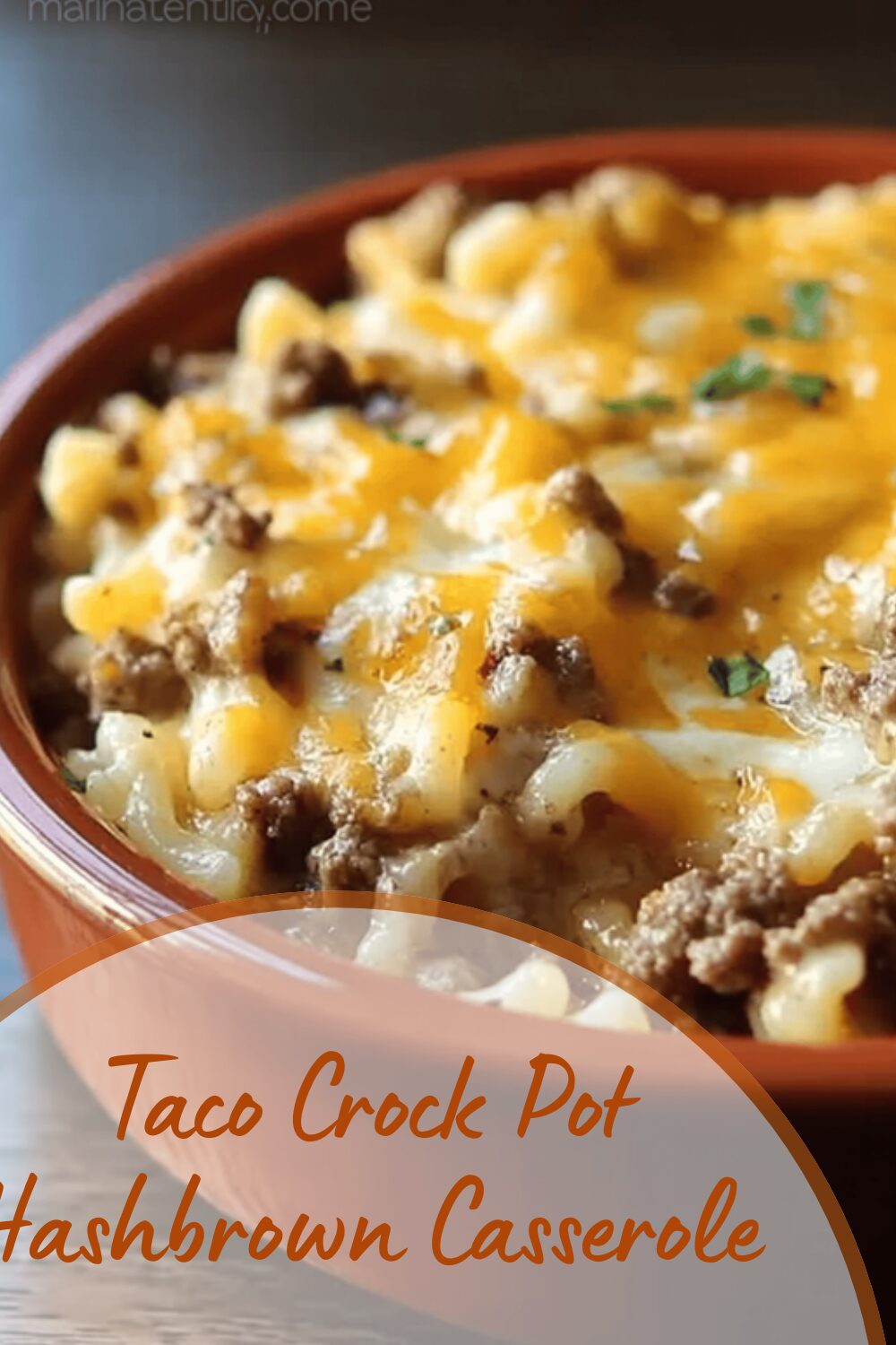 Taco Crock Pot Hashbrown Casserole