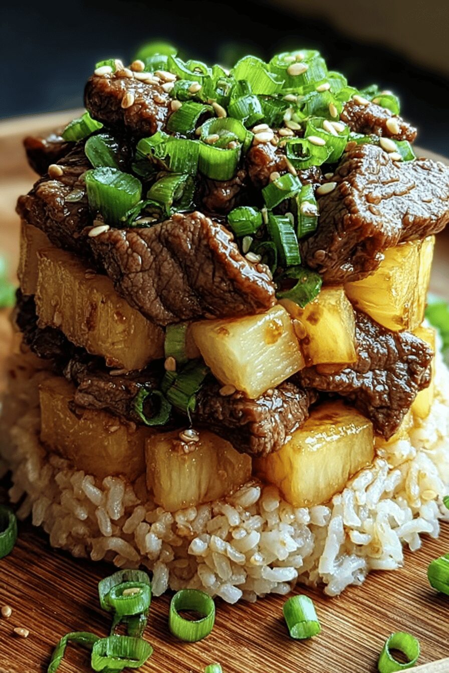 Teriyaki Beef Pineapple Rice