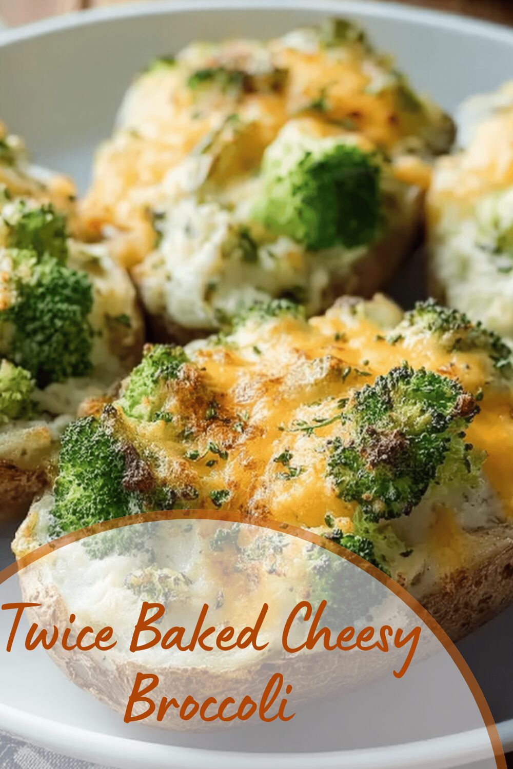 Twice Baked Cheesy Broccoli