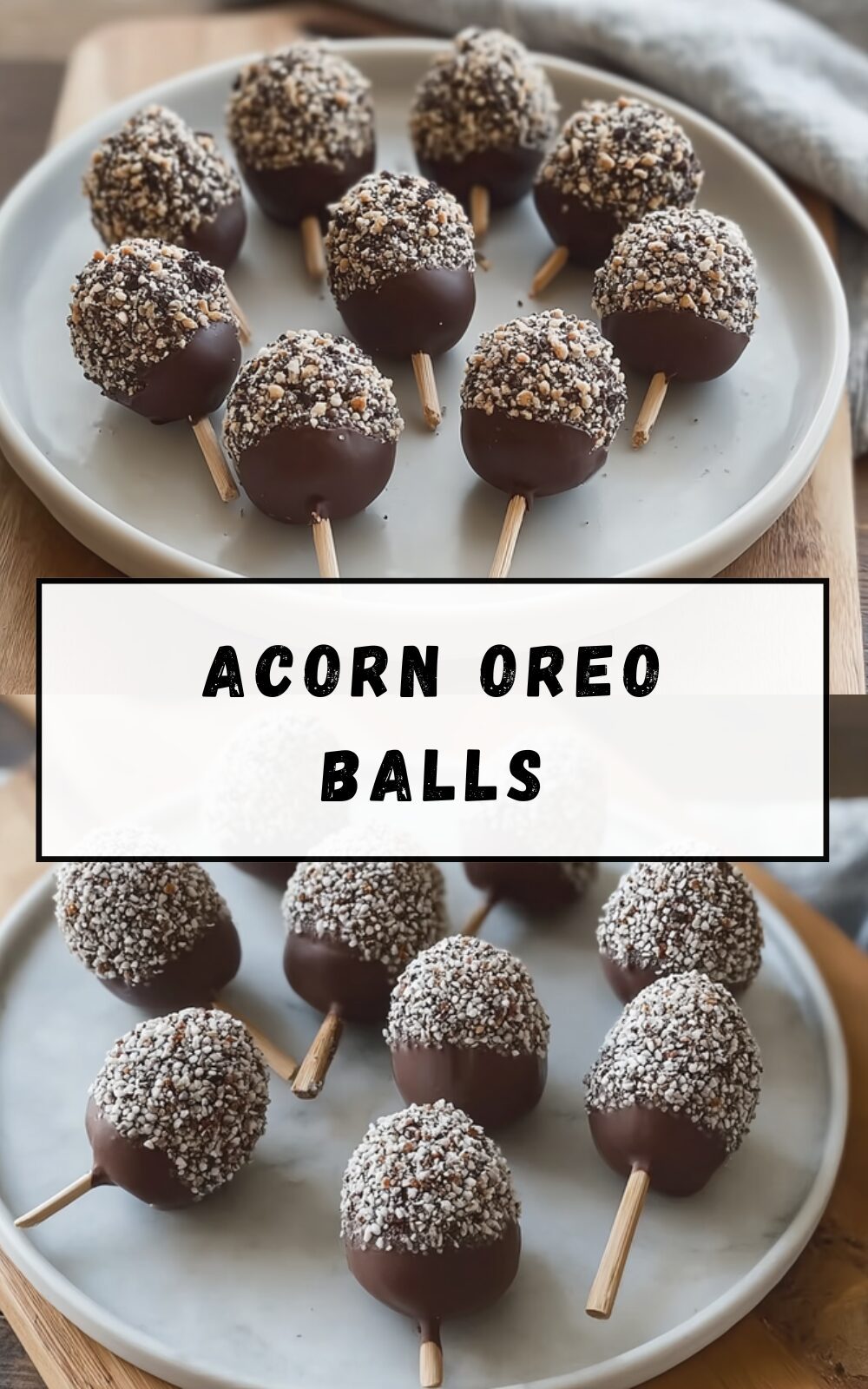 Acorn Oreo Balls