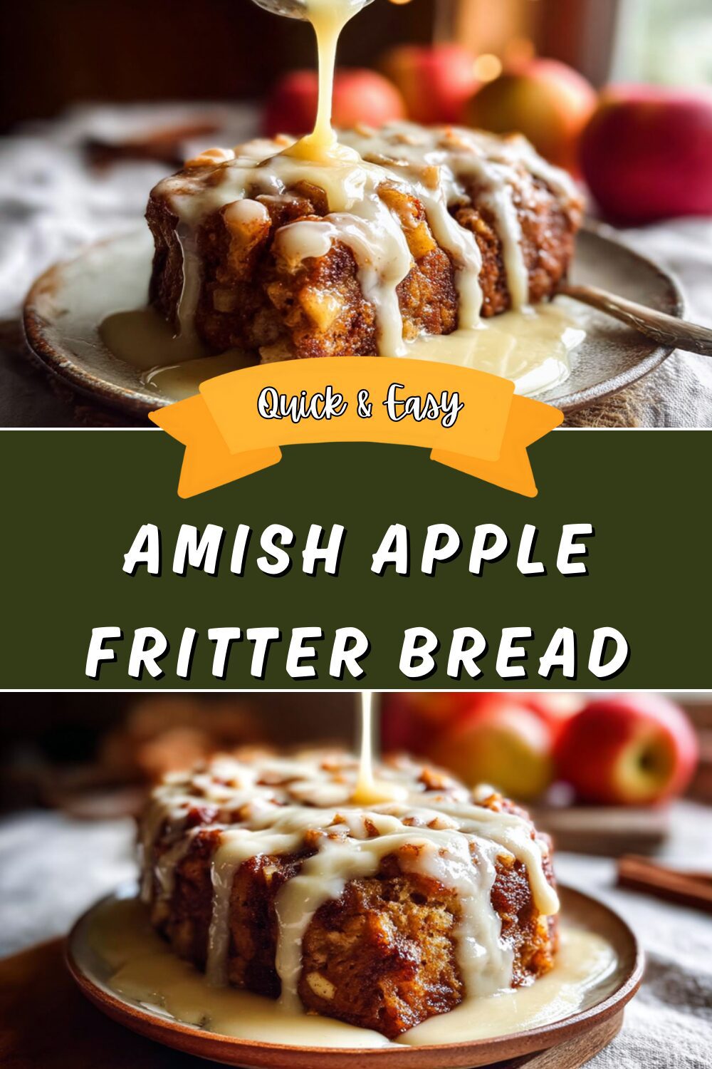 Amish Apple Fritter Bread