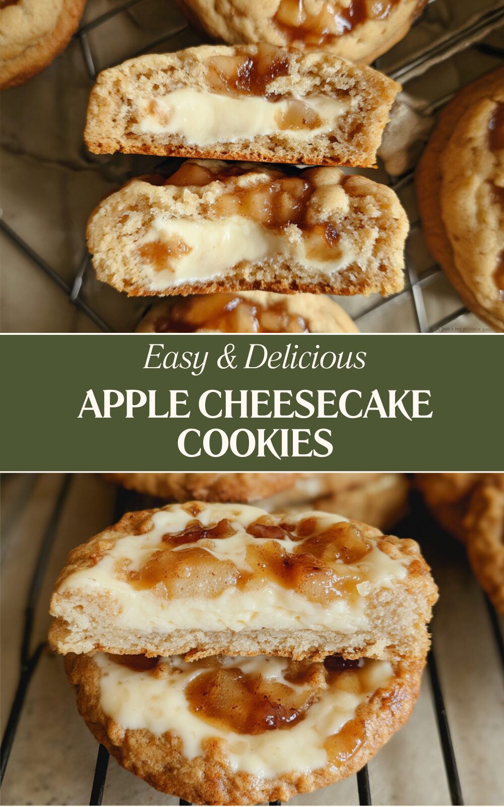 Apple Cheesecake Cookies