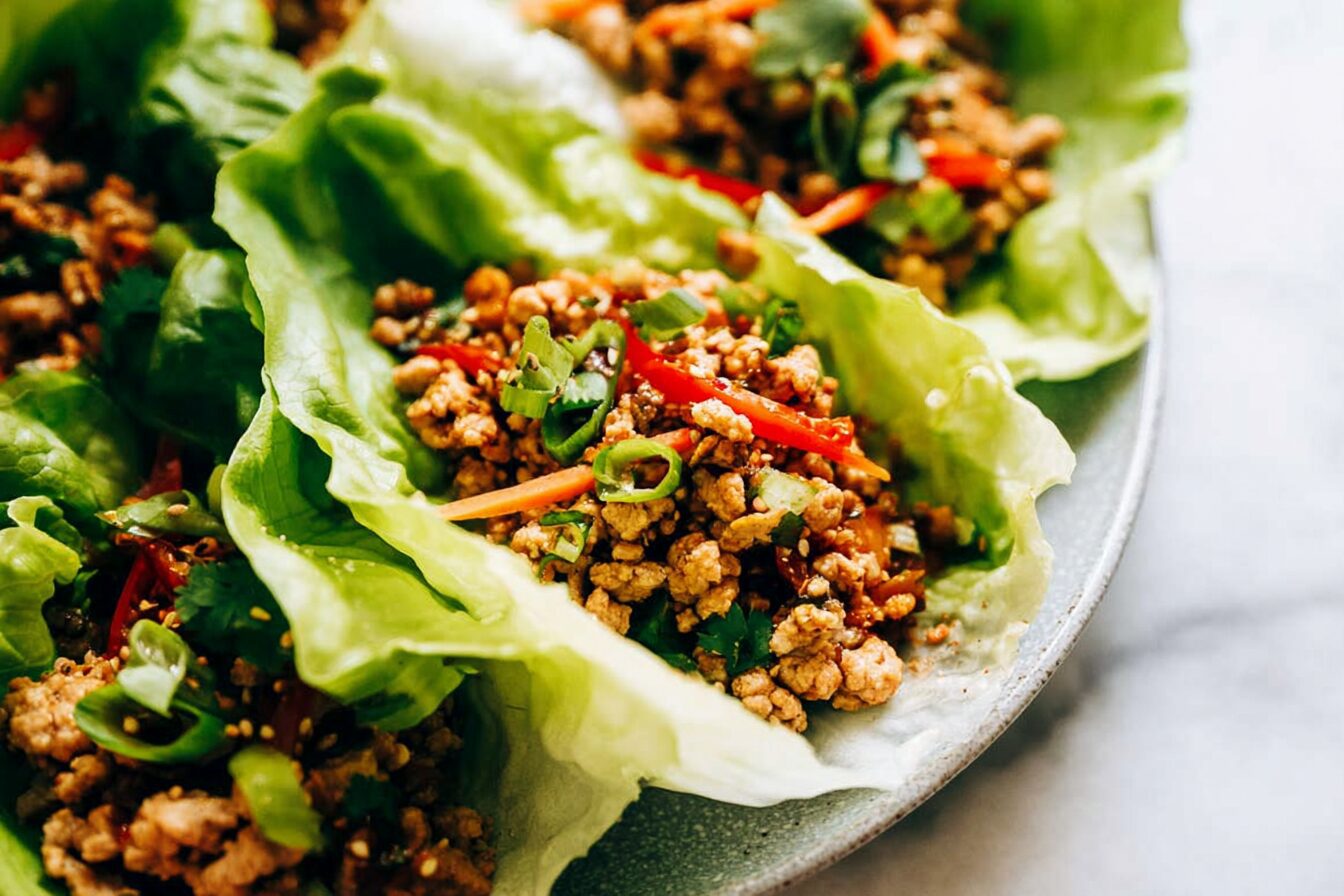 Asian Turkey Lettuce Wraps