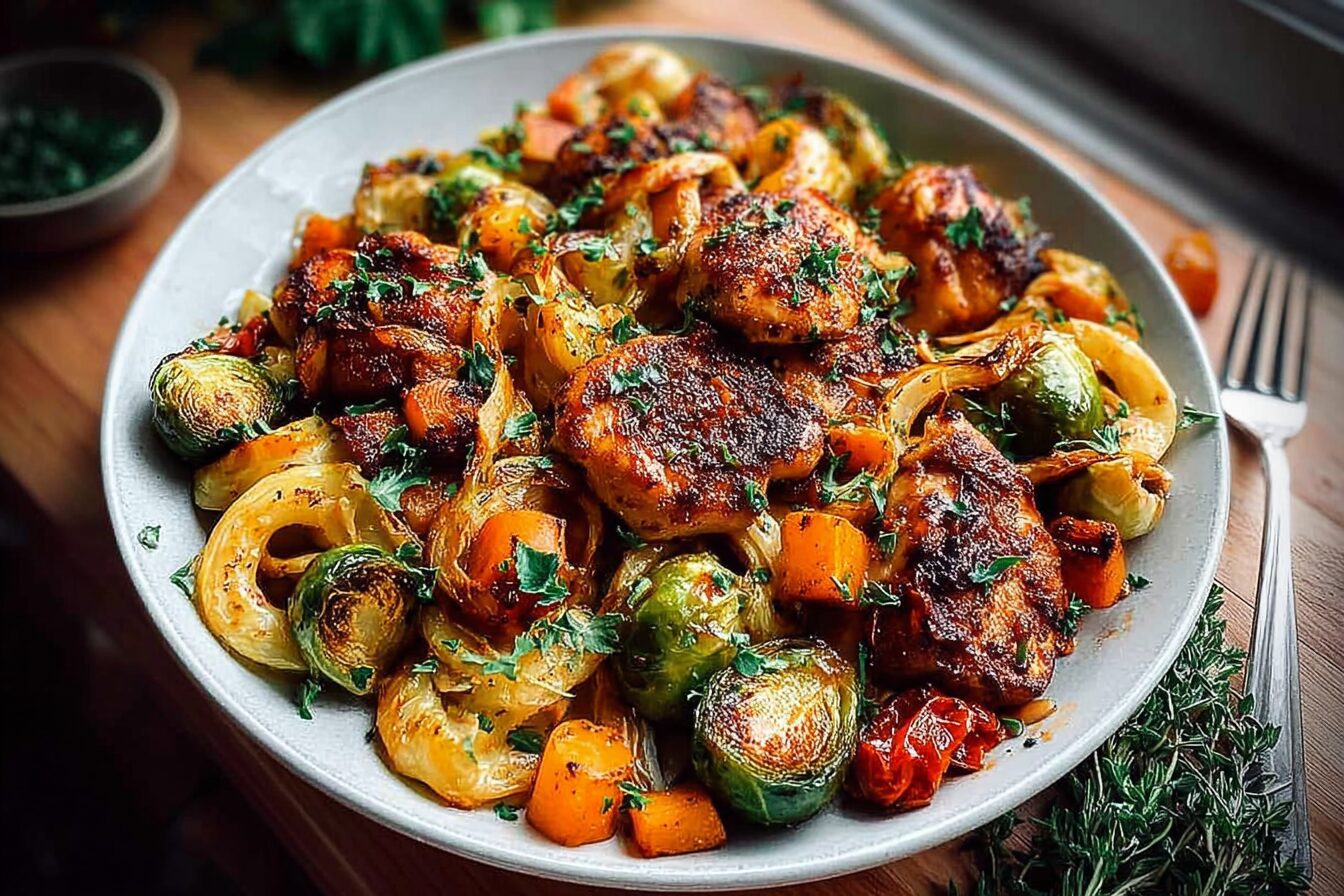 Autumn Chicken Roasted Vegetables